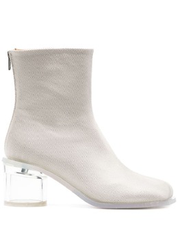 MM6 Maison Margiela: Бежевые ботинки 