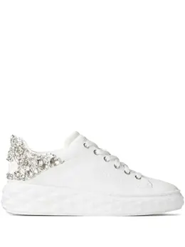 Jimmy Choo: Белые кроссовки  Diamond