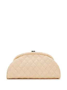 CHANEL Pre-Owned: Белый клатч 