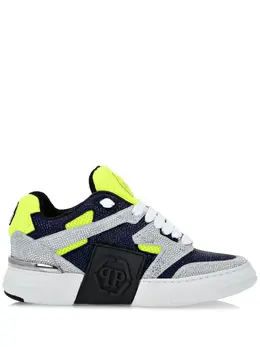 Philipp Plein: Жёлтые кроссовки  Phantom Kick