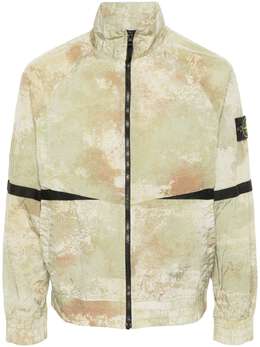 Stone Island: Куртка  Compass с абстрактным принтом