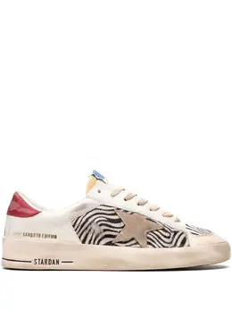 Golden Goose: Белые кроссовки  Stardan