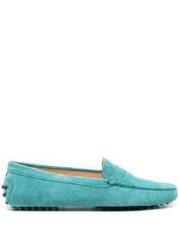 Tod's: Голубые лоферы 