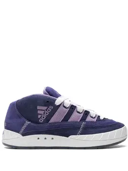 adidas: Фиолетовые кроссовки  Suede