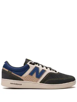 New Balance: Синие кроссовки 