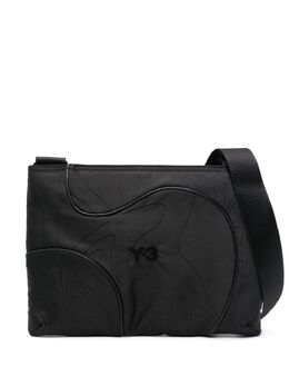 Y-3: Чёрная сумка через плечо 