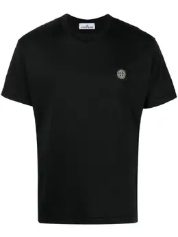Stone Island: Хлопковая футболка  Compass
