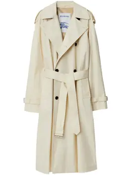 Burberry: Двубортный плащ 