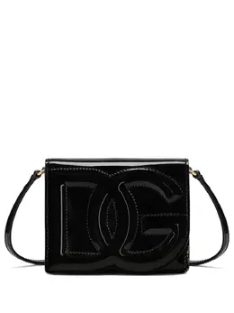 Dolce & Gabbana: Чёрная сумка через плечо  DG