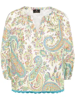 ETRO: Блуза с принтом 