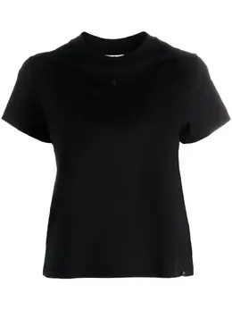 Courrèges: Чёрная футболка 