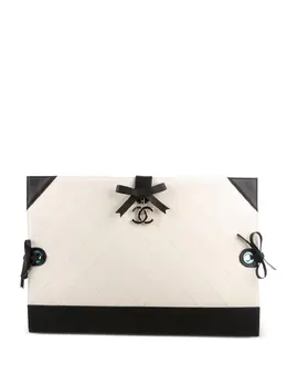 CHANEL Pre-Owned: Чёрный клатч 
