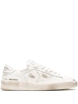 Golden Goose: Белые кроссовки  Stardan