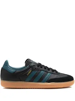 adidas: Чёрные кроссовки  Samba