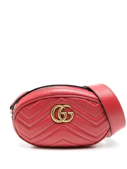 Gucci Pre-Owned: Красная поясная сумка 