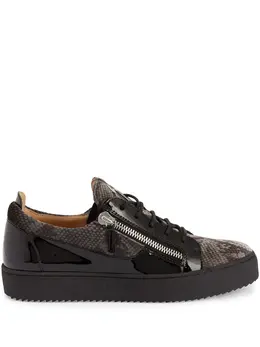 Giuseppe Zanotti: Чёрные кроссовки  Frankie