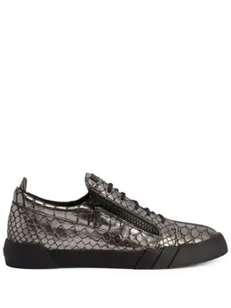 Giuseppe Zanotti: Чёрные кроссовки  The Shark 5 0
