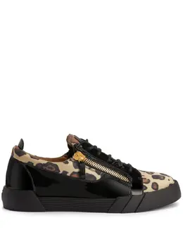 Giuseppe Zanotti: Чёрные кроссовки  Frankie