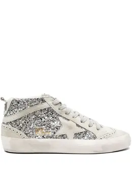 Golden Goose: Белые кроссовки  Mid Star