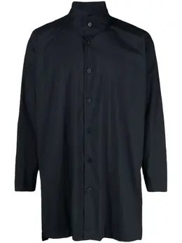 Homme Plissé Issey Miyake: Рубашка с воротником 