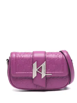 Karl Lagerfeld: Фиолетовая сумка через плечо  K/Saddle
