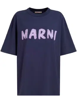 Marni: Футболка с принтом 