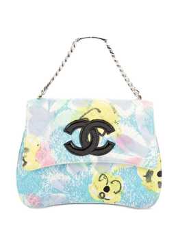 CHANEL Pre-Owned: Сумка-шоппер с растительным принтом 