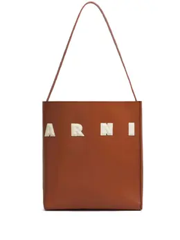 Marni: Коричневая сумка  Museo