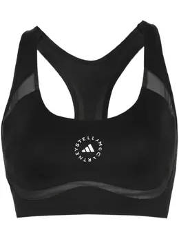 adidas by Stella McCartney: Чёрный бюстгальтер 