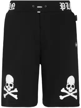 Philipp Plein: Чёрные шорты  Skull