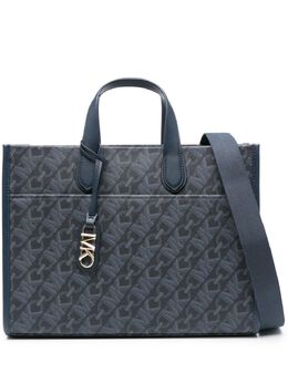 Michael Michael Kors: Синяя сумка-шоппер 