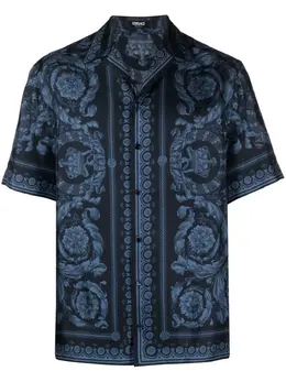 Versace: Рубашка  Barocco с принтом