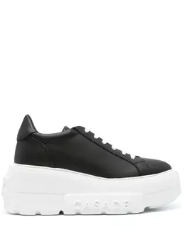 Casadei: Чёрные кроссовки 