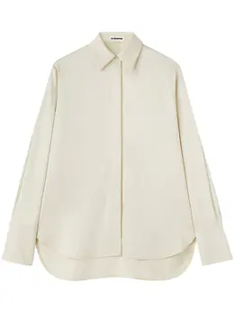 Jil Sander: Рубашка с воротником 