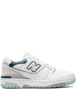 New Balance: Голубые кроссовки  550