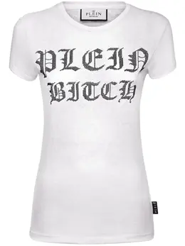Philipp Plein: Футболка  Gothic Plein со стразами