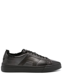 Santoni: Тёмные кроссовки 