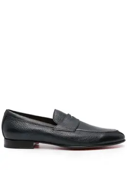 Santoni: Голубые туфли 