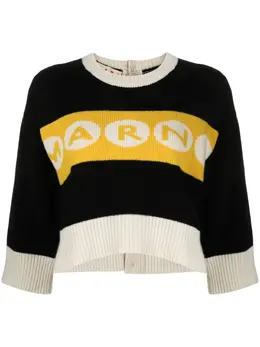 Marni: Чёрный свитер 
