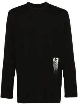 Y-3: Хлопковая футболка 