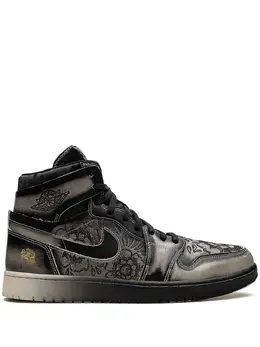 Jordan: Чёрные кроссовки  Air Jordan 1 Zoom
