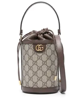 Gucci: Коричневая сумка  Ophidia