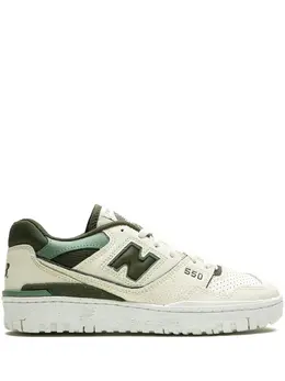 New Balance: Белые кроссовки  550