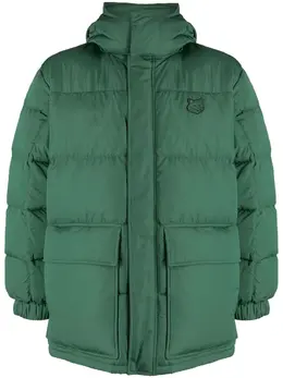Maison Kitsuné: Пальто с капюшоном 