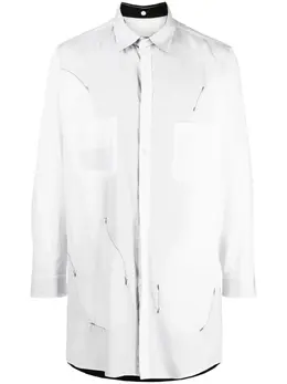 Yohji Yamamoto: Рубашка с принтом 