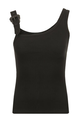 VERSACE JEANS COUTURE: Чёрный топ 