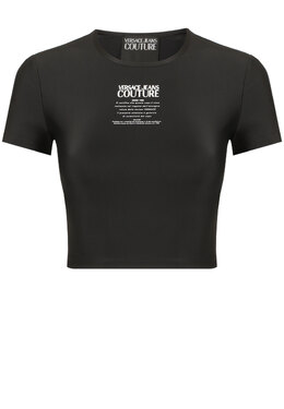 VERSACE JEANS COUTURE: Чёрный топ 