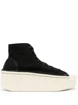 Y-3: Чёрные кроссовки 