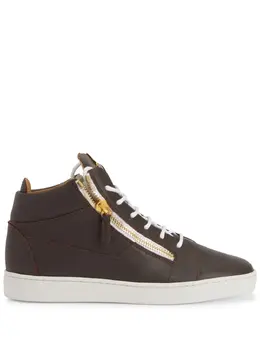 Giuseppe Zanotti: Коричневые кроссовки  Frankie