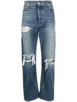 RHUDE: Рваные джинсы 